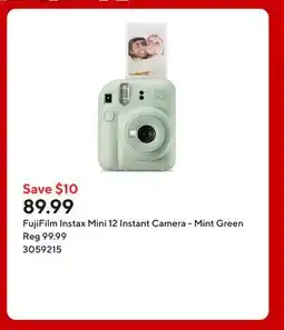 Staples FujiFilm Instax Mini 12 Instant Camera - Mint Green offer