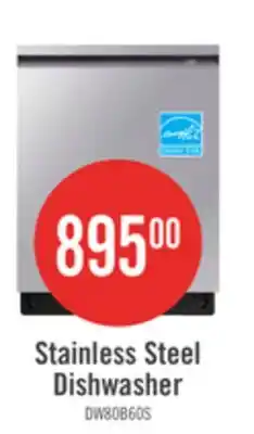 The Brick Samsung 24 44 dBA Built-In Top-Control Dishwasher with 3rd Rack - DW80B6060US/AC offer