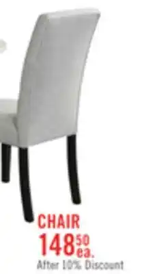 The Brick Verona Dining Chair with Linen-Look Fabric, Wood - Light Grey offer