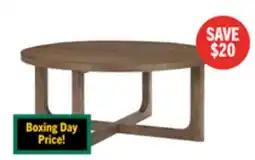 The Brick Maxwell 42 Round Coffee Table - Light Brown Hickory offer