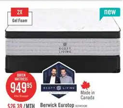 The Brick Scott Living Berwick ET Medium Queen Mattress offer