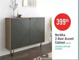 The Brick Nordika 2-Door Accent Cabinet - Nutmeg/Charcoal offer