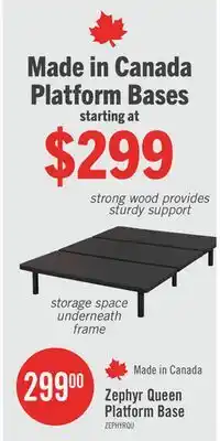 The Brick Zephyr Queen Platform Base offer
