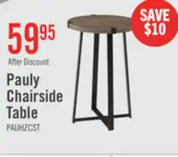 The Brick Pauly 15 Chairside Table with Wood-Look Tabletop - Hazelnut offer