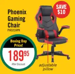 The Brick Phoenix 26.7 Ergonomic Gaming Chair with Lumbar Cushion - Black & Red offer