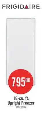 The Brick Frigidaire 16 Cu. Ft. Garage Ready Upright Freezer White - FFUE1626AW offer