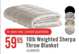 The Brick Weighted Sherpa Throw - Ivory offer