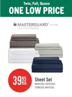 The Brick Masterguard Ultra Advanced 4-Piece Queen Sheet Set - Grey offer