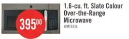 The Brick GE 1.6 Cu. Ft. Over-the-Range Microwave with Programmable Defrost and 300 CFM - Slate - JVM1635SLJC offer