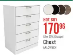 The Brick Arlo Bedroom Chest of Drawers, 5-Drawer, 23.6W x 36.2H, Made in Canada - White offer