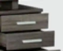 The Brick Oscar 15.75 3-Drawer Lateral Filing Cabinet - Distressed Grey offer