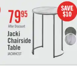 The Brick Jacki 18.25 Chairside Table - White Marble-Look offer