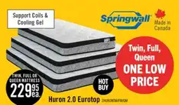 The Brick Springwall Huron 2.0 Eurotop Twin Mattress offer