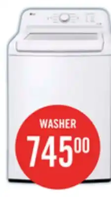 The Brick LG 4.8 Cu. Ft. Top-Load High-Efficiency Washer - White - WT6105CW offer
