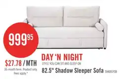 The Brick Shadow 82.5 Linen-Look Fabric Sleeper Sofa with Storage and Two Armrest Pillows - Grey offer