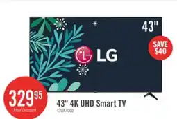 The Brick LG 43 UA7000 4K UHD Smart webOS TV (43UA7000PUB.ACC) 2025 Model offer