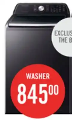 The Brick Samsung 5.4 Cu. Ft. Top-Load Washer - Black Stainless Steel - WA46CG3505AVA4 offer