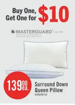 The Brick Masterguard Surround Down Queen Pillow offer