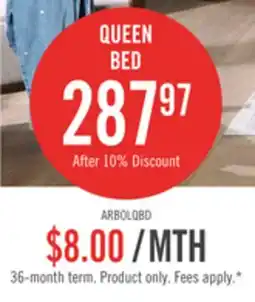 The Brick Arbor Panel Bed, Driftwood White - Queen Size offer