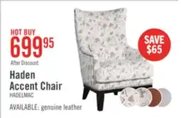 The Brick Haden 30 Chenille Fabric Accent Chair with Wood Base and Nailhead Trim - Limbu Mint Multicolour offer