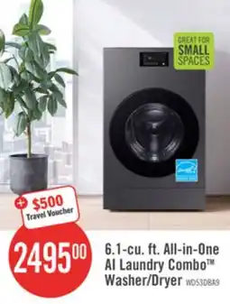The Brick Samsung Bespoke 6.1 Cu. Ft. All-in-One AI Laundry Combo Washer/Dryer - WD53DBA900HZA1 offer