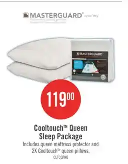 The Brick Masterguard Cooltouch Queen Mattress Protector with 2 Queen Pillows offer