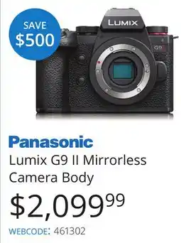 Vistek Lumix G9 II Mirrorless Camera Body offer