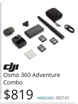 Vistek Osmo 360 Adventure Combo offer