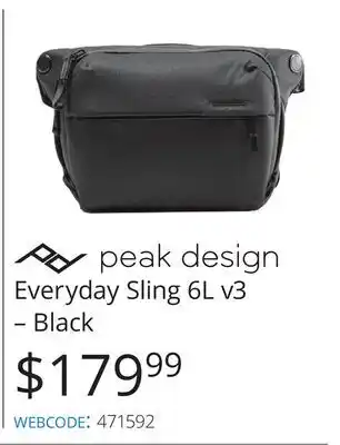 Vistek Everyday Sling 6L v3 – Black offer