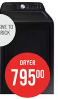 The Brick Samsung 7.4 Cu. Ft. Electric Dryer - Black Stainless Steel - DVE47CG3500VAC offer