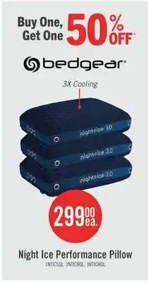 The Brick BEDGEAR Night Ice 1.0 Performance Pillow - Stomach Sleeper offer