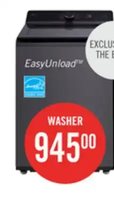 The Brick LG 5.8 Cu. Ft. Smart Top-Load Washer with EasyUnload and AI Sensing - Platinum Black - WT8200CL offer