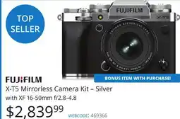 Vistek FUJIFILM X-T5 Mirrorless Camera Kit – Silver with XF 16-50mm f/2.8-4.8 offer