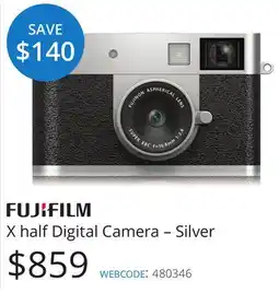 Vistek Fujifilm X half Digital Camera – Silver offer