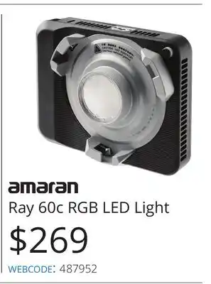 Vistek Amaran Ray 60c RGB LED Light offer