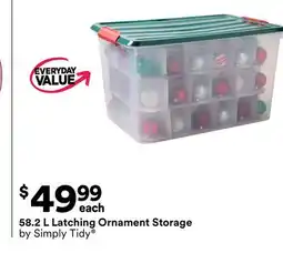 Michaels 58.2 L Latching Ornament Storage by Simply Tidy offer