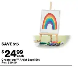 Michaels Creatology Artist Easel Set offer