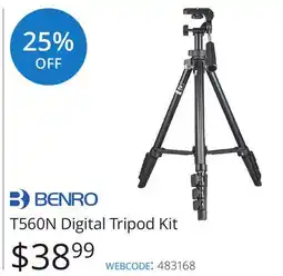 Vistek T560N Digital Tripod Kit offer