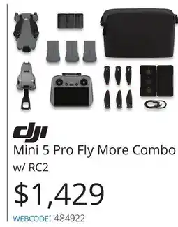 Vistek Mini 5 Pro Fly More Combo w/RC2 offer