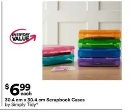 Michaels 30.4 cm x 30.4 cm Scrapbook Cases by Simply Tidy offer