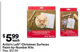 Michaels Artist's Loft Christmas Surfaces Paint-by-Number Kits offer