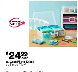 Michaels 16-Case Photo Keeper by Simply Tidy offer