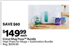 Michaels Cricut mug Press Bundle offer
