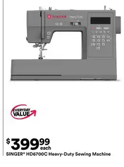 Michaels SINGER HD6700C Heavy-Duty Sewing machine offer