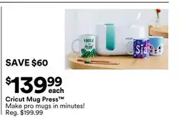 Michaels Cricut mug Press Make pro mugs in minutes! offer