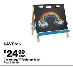 Michaels Creatology Tabletop Easel offer