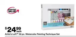Michaels Artist's Loft 39 pc. Watercolor Painting Technique Set offer