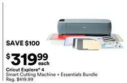 Michaels Cricut explore 4 Smart Cutting Machine + Essentials Bundle offer