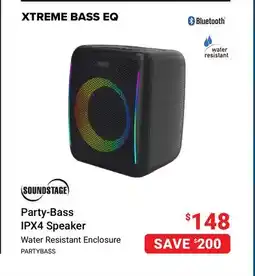 Visions Electronics Party-Bass IPX4 Speaker offer