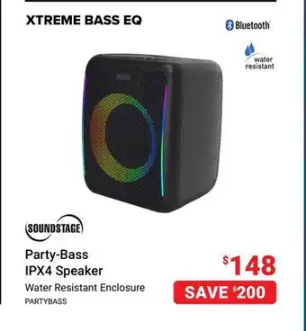 Visions Electronics Party-Bass IPX4 Speaker offer